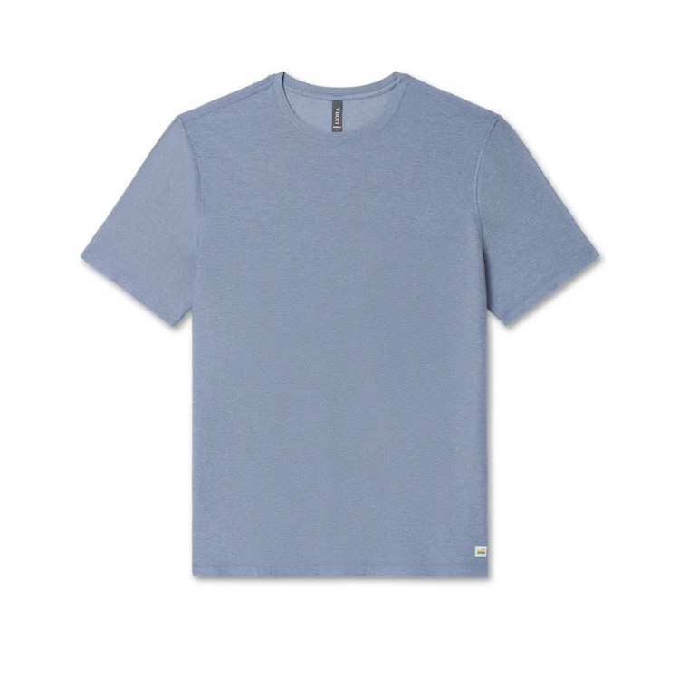 Vuori Strato Tech Tee - Men's, CHAMBRAY-HTHR, V126